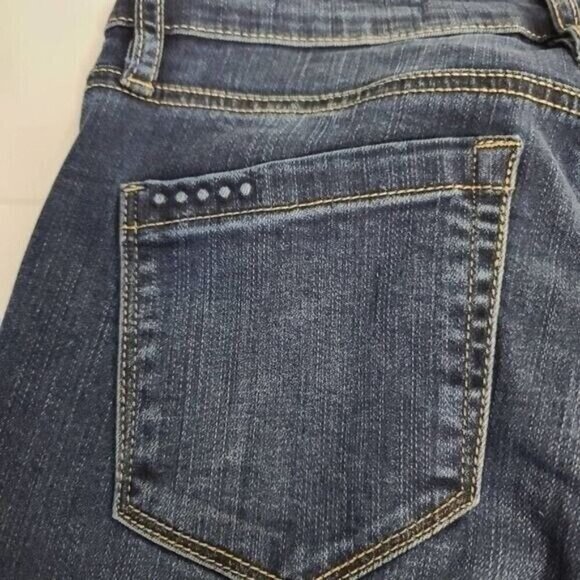 BLANK NYC Jeans The Bond Fringe Hem Skinny Sz 26 Medium Blue Wash Grunge Boho - Picture 8 of 8